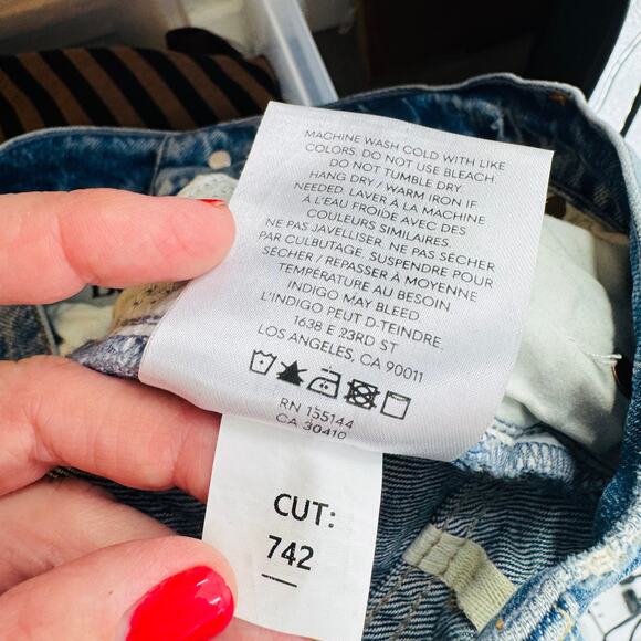 Boyish Jeans Size 26 Women’s Sustainable Straight Leg Blue Denim - Picture 9 of 10